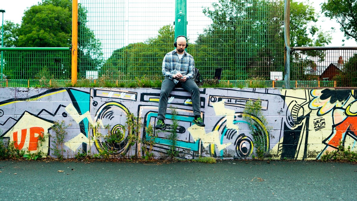 Drum breaks in the park