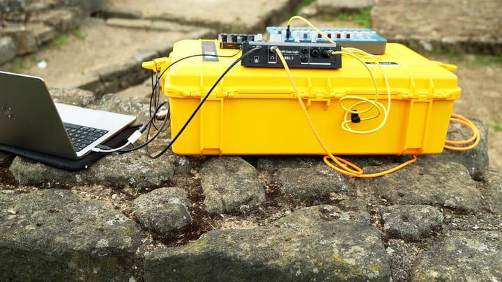 Live Ableton Performance at Kirkstall Abbey Ruins, Leeds UK
